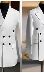 Blazer for Men Wedding Tuxedo Single Jacket Fashion Clothes Double Breasted Design Multiple Custom Colors Men's Suit