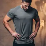 Plain T Shirt Men Casual Short Sleeve Muscle Joggers Bodybuilding Tshirt Male Gym Fitness Tops Tee Slim Fit Summer T-shirt