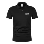 Solid color polo shirt ultra-light men's quick-drying breathable sweat-wicking shirt suitable for fitness gym and running