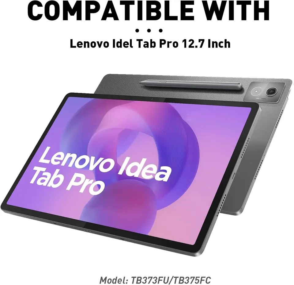 For Lenovo Idea Tab Pro Case 12.7 Inch 2025 TB373FU With Keyboard Detachable Tablets Keyboard Case For Lenovo Tab P12.7 2025 - Image 2