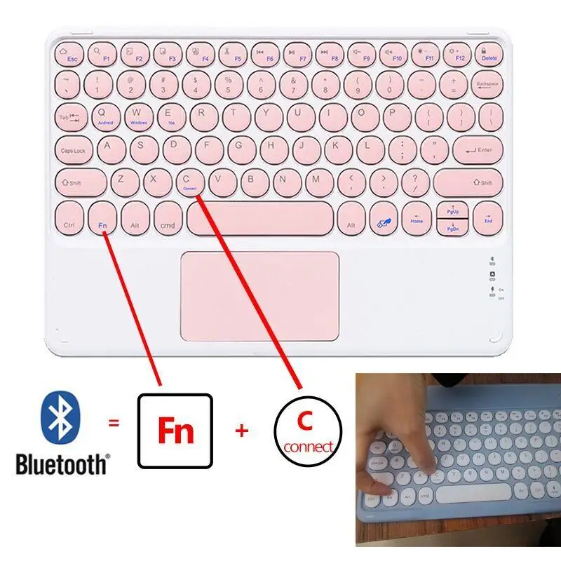 Tablets Keyboard Case for Lenovo Tab P11 11 Inch, Detachable Bluetooth Keyboard Cover for Lenovo Xiaoxin Pad 2020 11" TB-J606F/L - Image 6