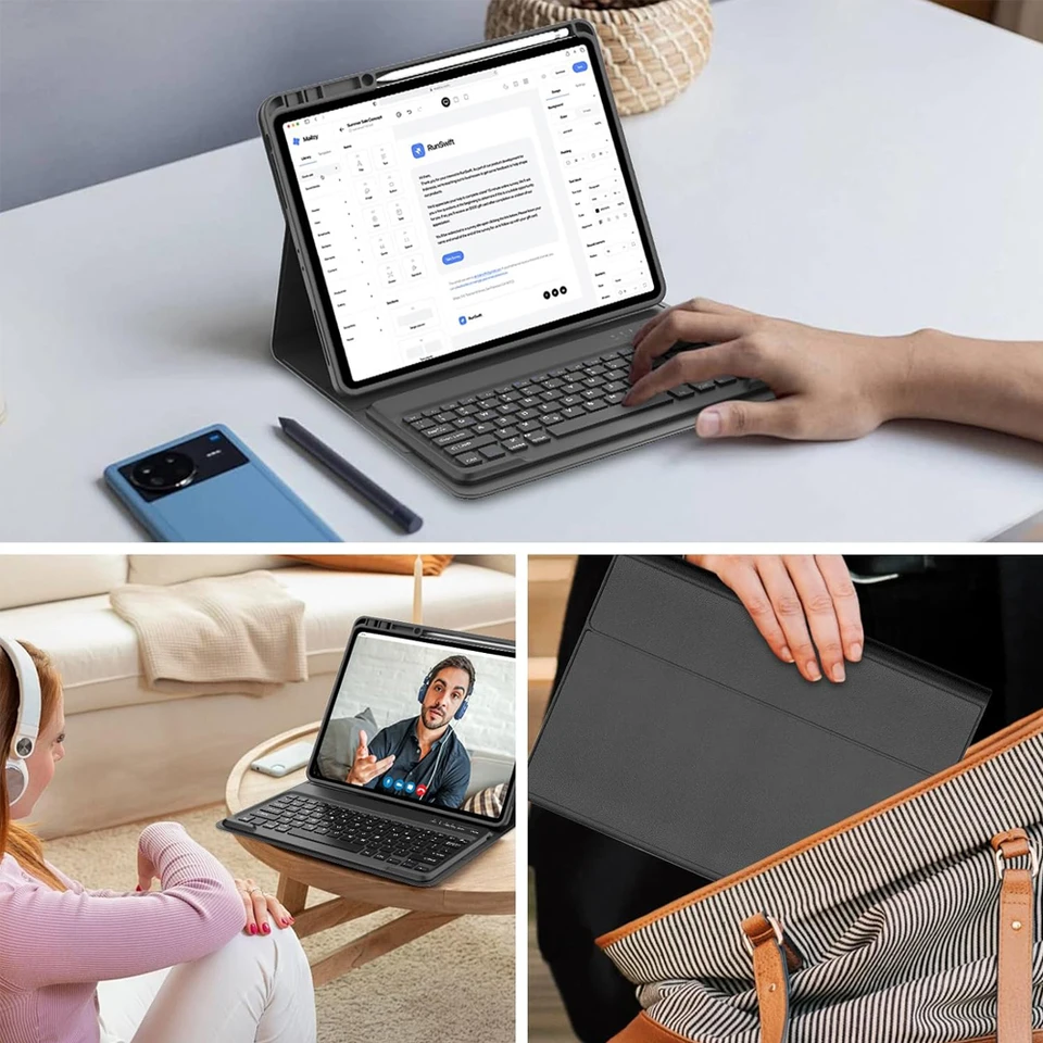 Keyboard Case for Lenovo Xiaoxin Pad Pro 12.7 Inch 2025,Magnetic Bluetooth Keyboard Cover for Lenovo Idea Tab Pro 12.7 lnch 2025 - Image 5