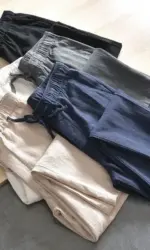 Men's Casual Pants Baggy Streetwear Men Joggers Cotton Linen Sports Trousers Long Straight Pants for Men