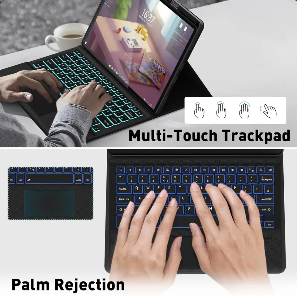 For Lenovo Idea Tab Pro Case 12.7 Inch 2025 TB373FU With Keyboard Detachable Tablets Keyboard Case For Lenovo Tab P12.7 2025 - Image 4