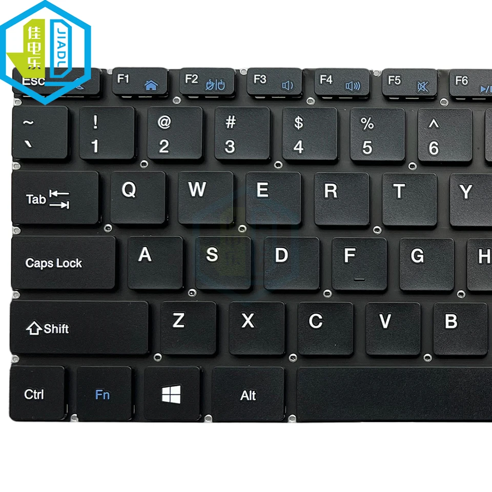 US English Keyboard For Notebook PRIDE-K4662 XS318-1 ZZ-638 XK 3182021 Black keycaps Without Backlit - Image 2