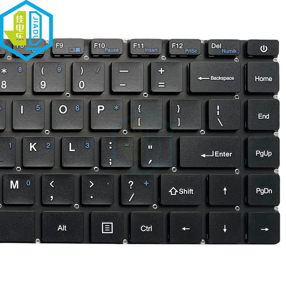 US English Keyboard For Notebook PRIDE-K4662 XS318-1 ZZ-638 XK 3182021 Black keycaps Without Backlit - Image 3