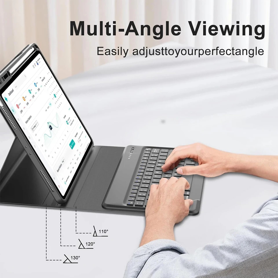 Keyboard Case for Lenovo Xiaoxin Pad Pro 12.7 Inch 2025,Magnetic Bluetooth Keyboard Cover for Lenovo Idea Tab Pro 12.7 lnch 2025 - Image 2