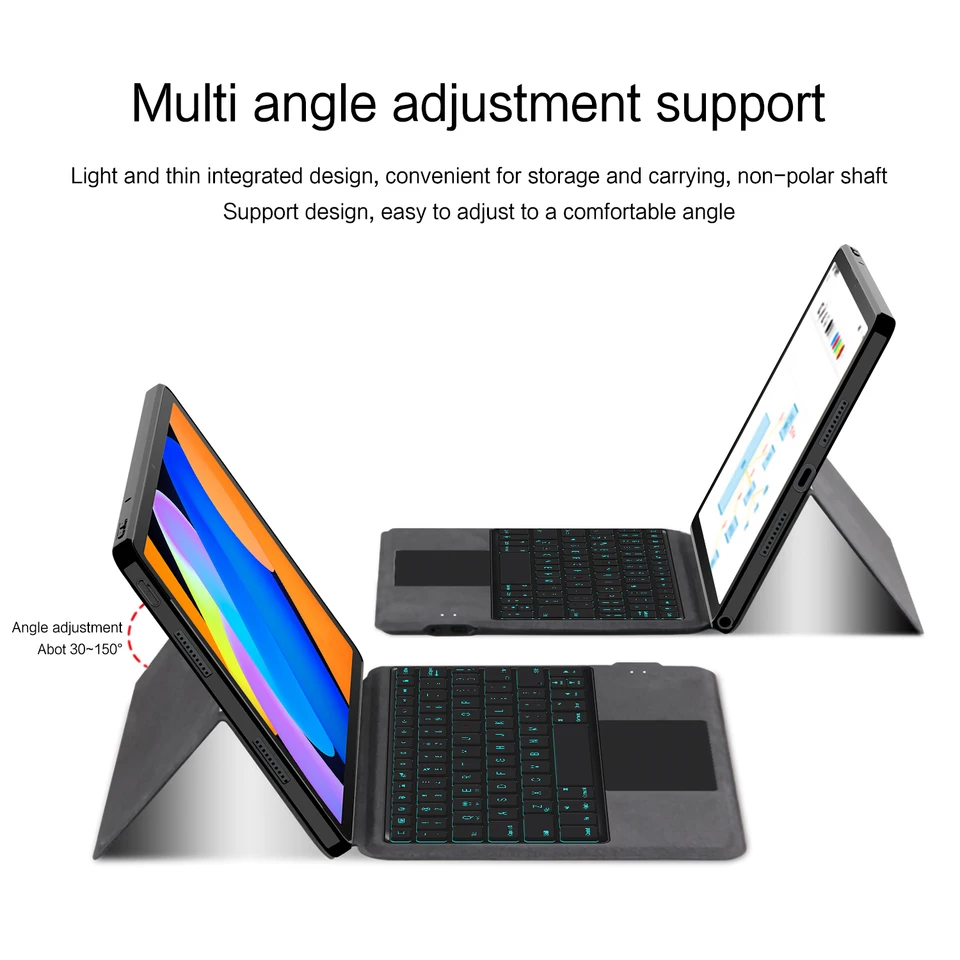 Magic Keyboard Case for Lenovo Idea Tab 11 TB336ZU/FU Xiaoxin Pad 11 2024 2025 Case Tab M11 11 inch Tablet Keyboard Cover Folio - Image 2