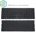 New RU Russian backlight keyboard For 6610A no frame black replacement keyboard