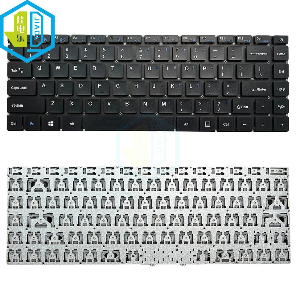 US English Keyboard For Notebook PRIDE-K4662 XS318-1 ZZ-638 XK 3182021 Black keycaps Without Backlit - Image 5