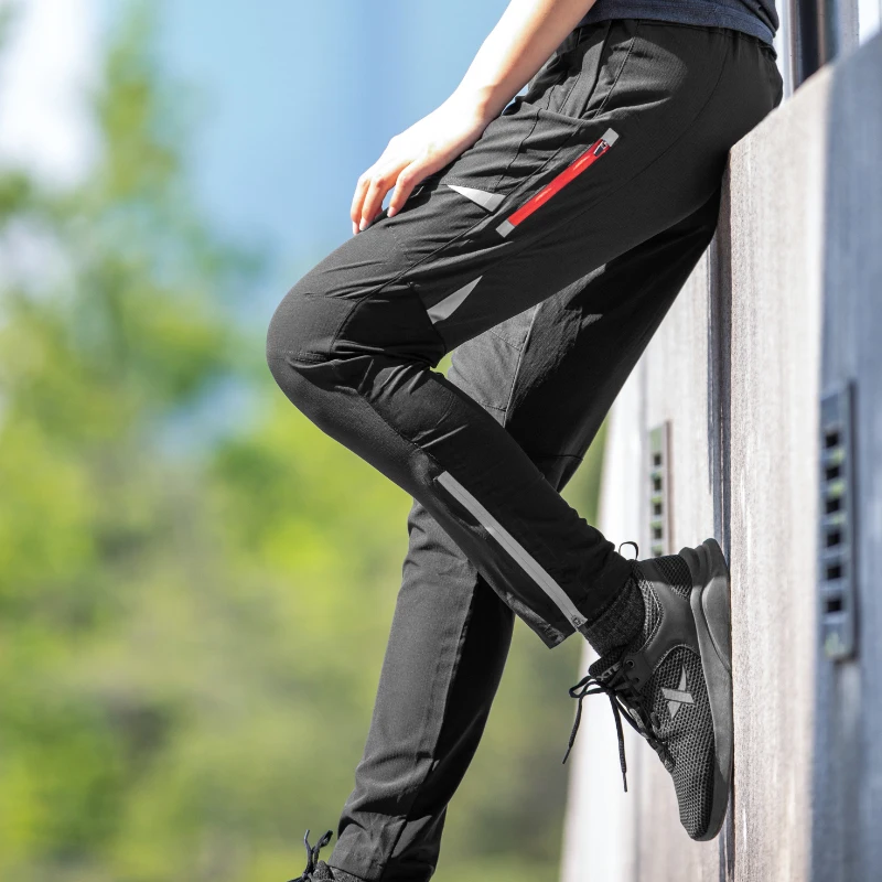 ROCKBROS Light Comfortable Cycling Pants Men Women Spring Summer Breathable Hight Elasticity Sports Pants Reflective Trousers - Image 3