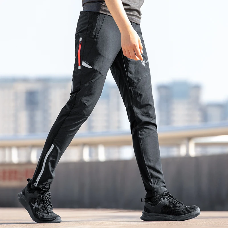 ROCKBROS Light Comfortable Cycling Pants Men Women Spring Summer Breathable Hight Elasticity Sports Pants Reflective Trousers - Image 2