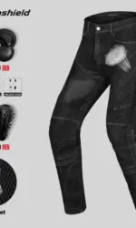Summer Riding breath Net Motorcycle Riding Jeans Outdoor Man Pants Motocross Motorbike Cycling Trousers with Protective Gear