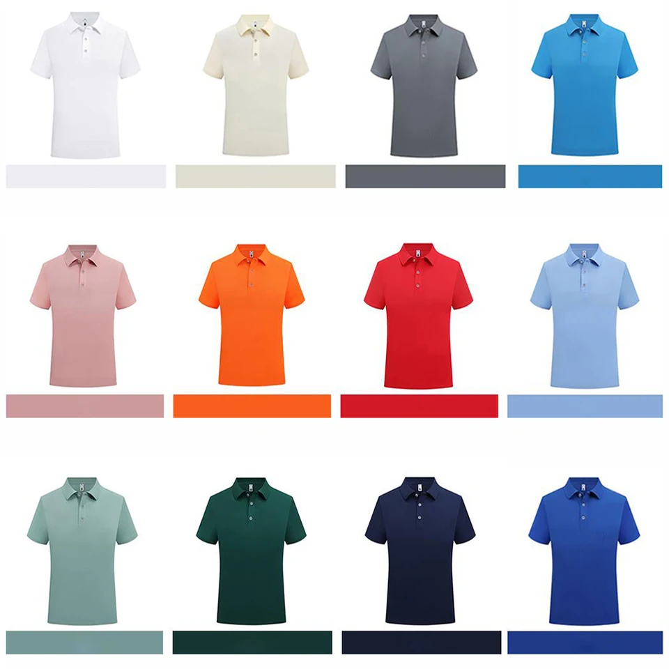 Sublimation Blank Polo Shirts Men Summer Short Sleeve Collar T Shirt Wholesale Casual Polo Tshirt For Men Camisas Para Hombres - Image 2