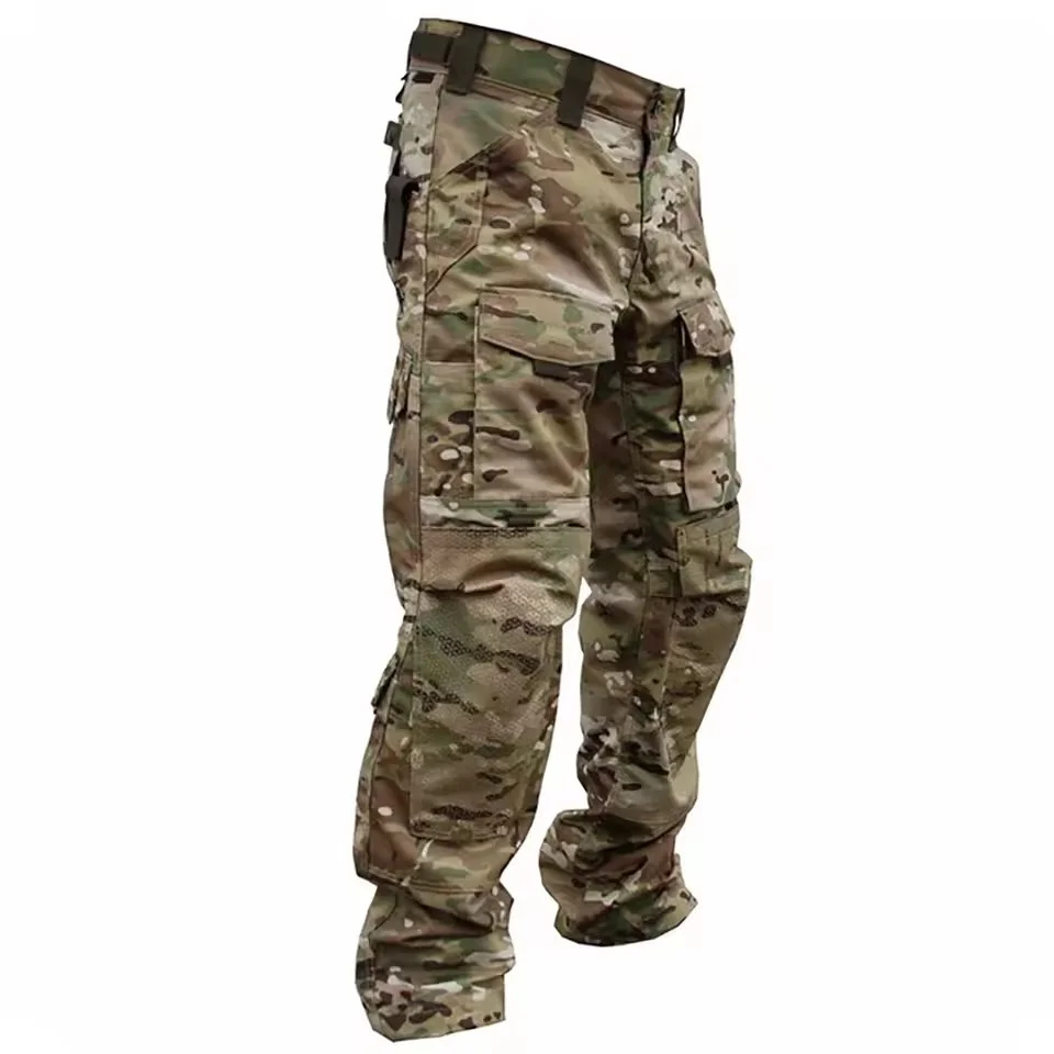 New Men Tactical Pants Quick Drying Multi-Pocket Cargo Pants Casual Tactical Trousers Wear-Resistant Work Traning Pant Loose - Image 4