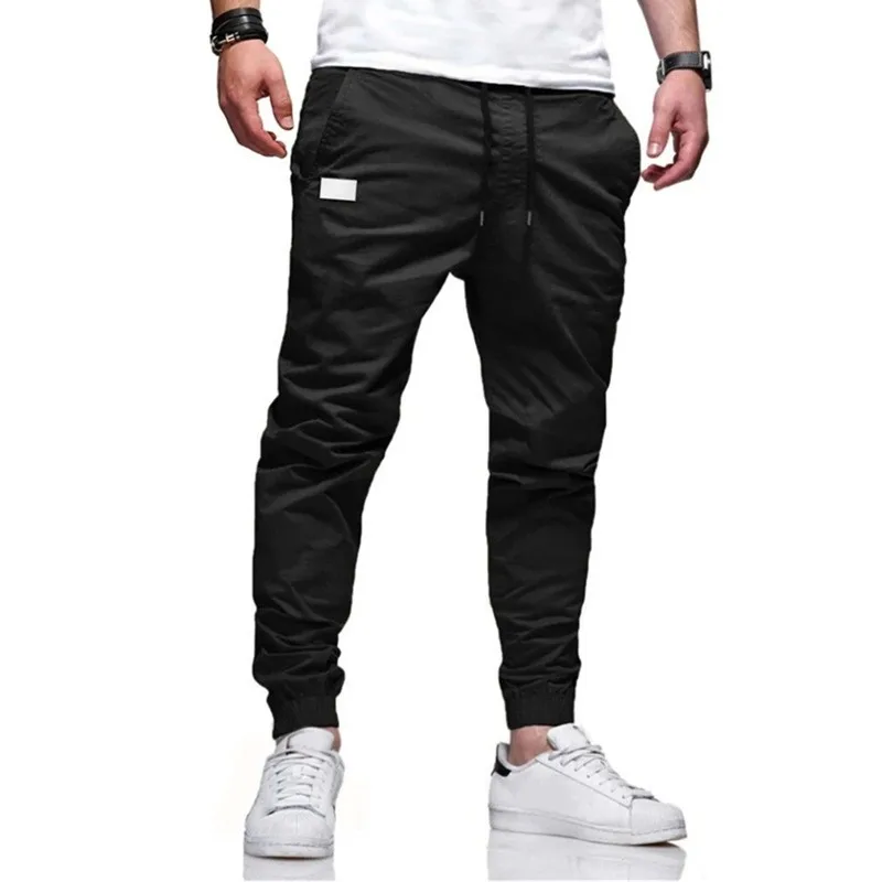 New Men's Casual Sports Pants Sweatpants Male Jogger Cargo Harem Pencil Pants Trousers Multi-pocket Sweatwear - Image 5