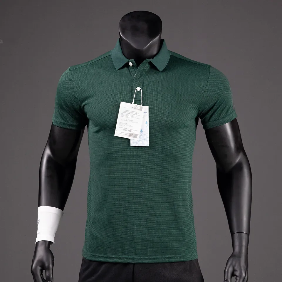 Polo Shirt Men Casual Solid Breathable Shirt Reflective Strip Sleeve Summer Sportswear Quick Dry Jerseys Tops Camisa Polo Shirts - Image 4