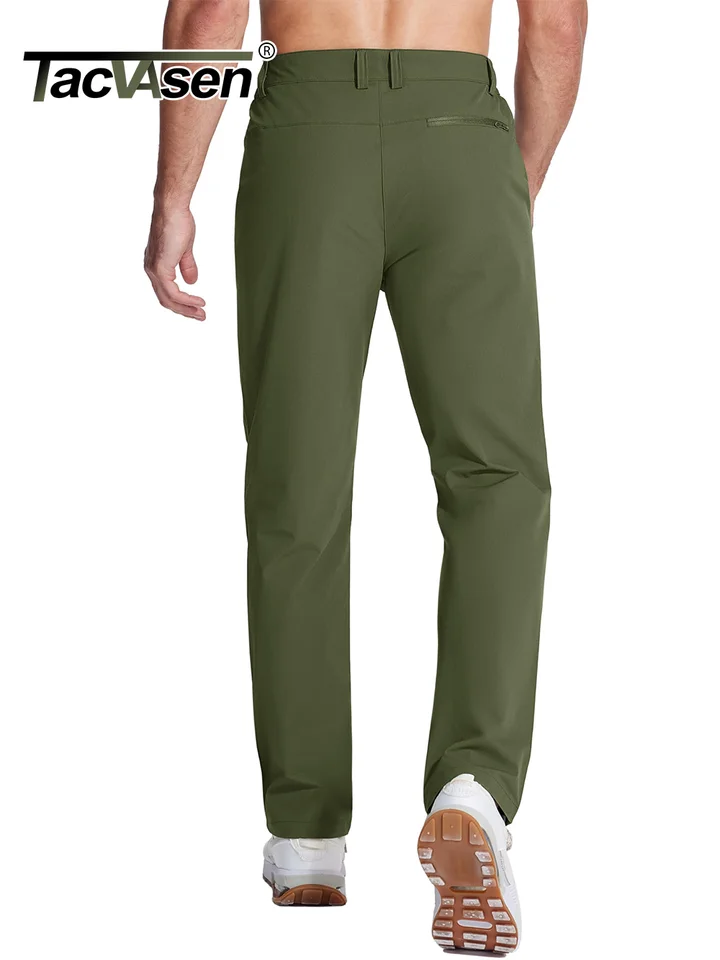 TACVASEN Hiking Straight Pants 5 Pockets Mens Lightweight Quick Dry Ripstop Trousers Waterproof Stretchy Pants Outdoor Fishing - Image 2