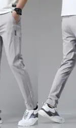 5 Colors Spring Summer Ultra-thin Men's Stretch Slim Straight Casual Pants High Quality Fashion Breathable Golf Sports Trousers