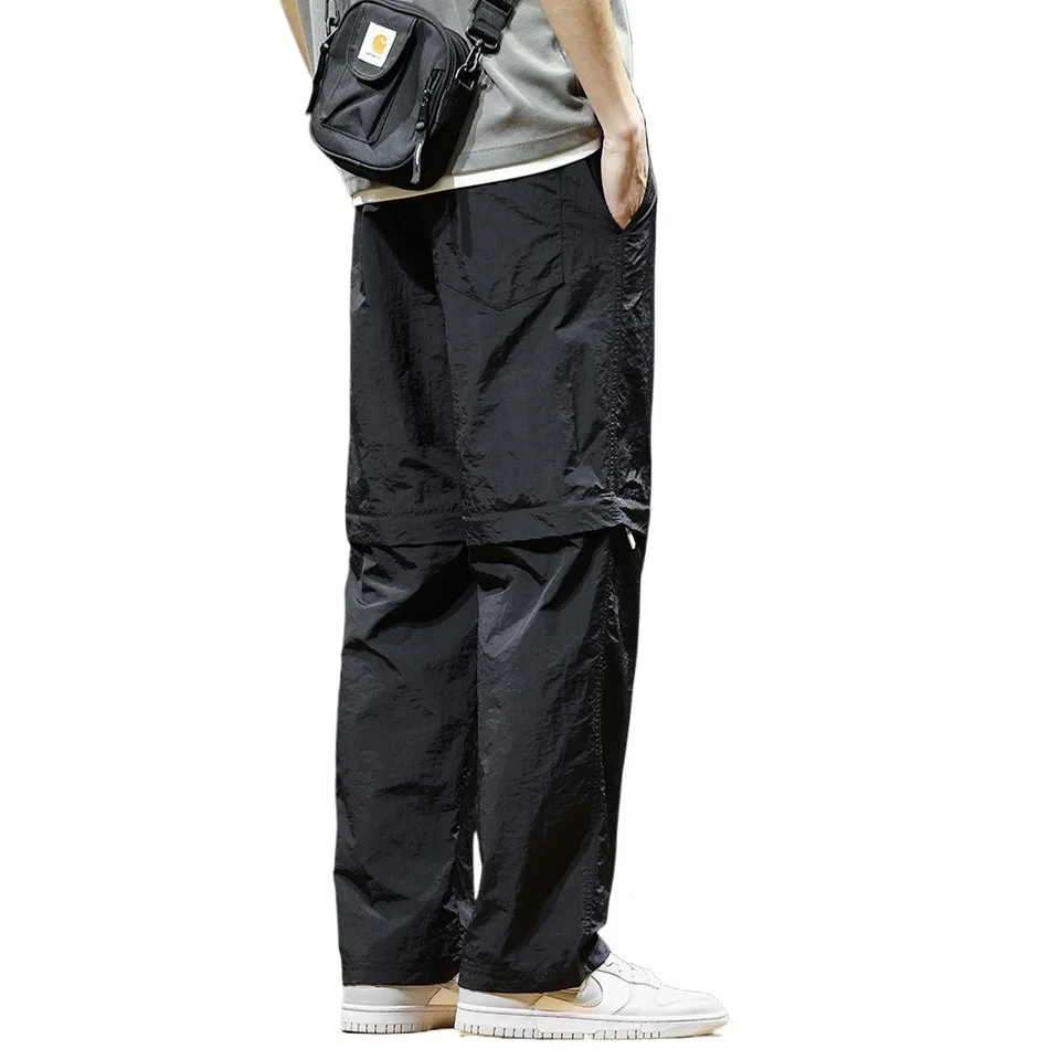 2 in 1 Detachable Leg Men's Pants Lightweight Quick Dry Cargo Trouser Male Outdoor Big Size Large Plus Pocket Waterproof Shorts - Image 6