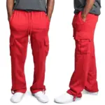 Men's  Cargo Pants Loose Drawstring Sweatpants with Pockets Sports Straight Trousers Jogging Long Pants Hip Hop Streetwear
