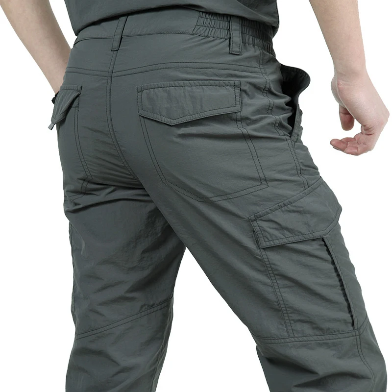 2023 Outdoor Waterproof Tactical Cargo Pants Men Breathable Summer Casual Army Military Long Trousers Male Quick Dry Cargo Pants - Image 2