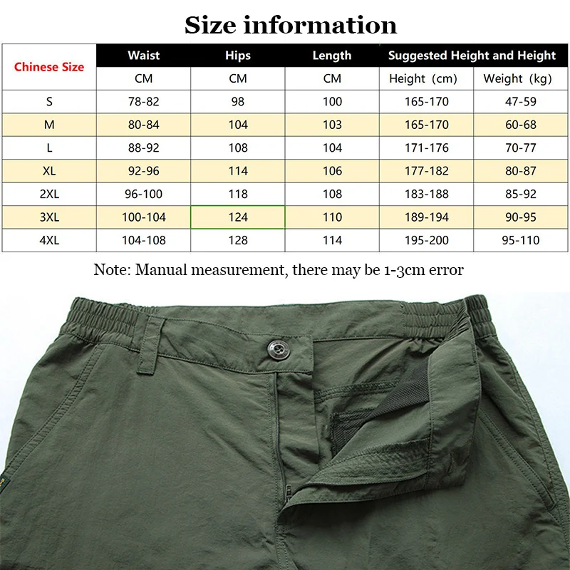 Summer Casual Lightweight Army Military Long Trousers Male Waterproof Quick Dry Cargo Camping Overalls Breathable Tactical Pants - Image 2