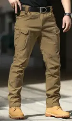 Mens Waterproof Cargo Pants Elastic Multiple Pocket Military Male Trousers Outdoor Joggers Pant Plus Size Tactical Pants Men