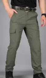 Asian Size Work Pants Men Man Pants Cargo Pants Span Work Clothes Men's Cargo Pants Cargo Pants Man Men's Cargo Pants for Summer