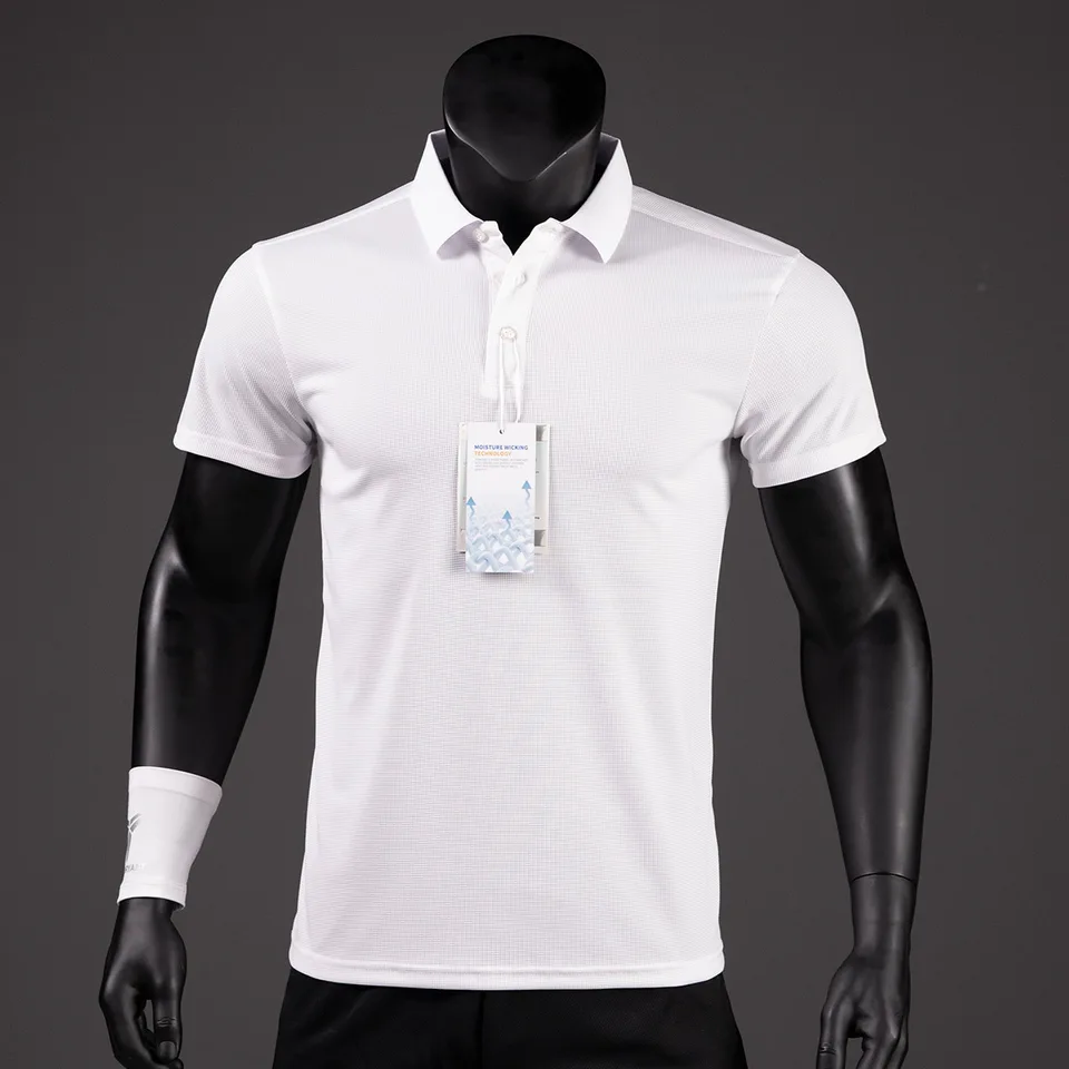 Polo Shirt Men Casual Solid Breathable Shirt Reflective Strip Sleeve Summer Sportswear Quick Dry Jerseys Tops Camisa Polo Shirts - Image 5