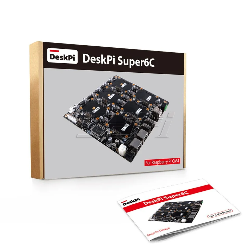 52Pi New DeskPi Super6C Raspberry Pi CM4 Cluster Carrier Mini-ITX Board 6 RPI Compatible CM4 Supported - Image 2