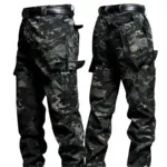 Wear-Resistant Cargo Pants Men Casual Work Stretch Trousers Breathable Multi-Pocket Outdoor Waterproof Training Hiking Pant Male