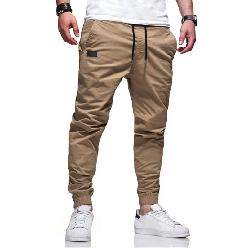 New Men's Casual Sports Pants Sweatpants Male Jogger Cargo Harem Pencil Pants Trousers Multi-pocket Sweatwear - Image 3