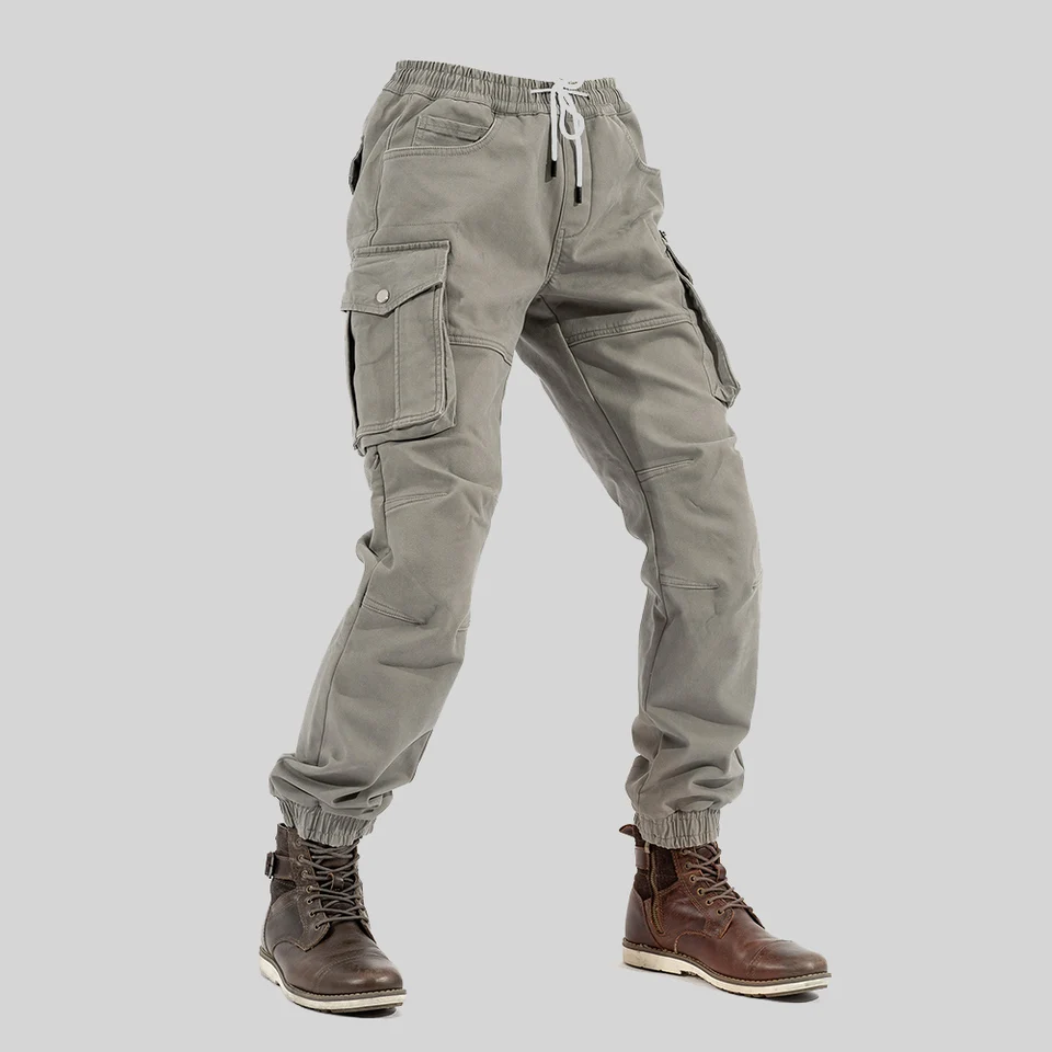 Motorcycle Riding Pants Men Trousers Large Pockets Durable Protective Gear Slim Elastic Motorcross Motorbike for Outdoor Cycling - Image 6
