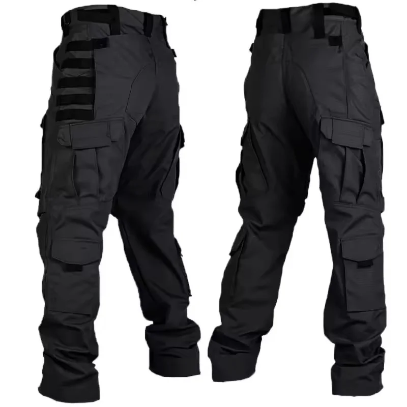 New Men Tactical Pants Quick Drying Multi-Pocket Cargo Pants Casual Tactical Trousers Wear-Resistant Work Traning Pant Loose - Image 2