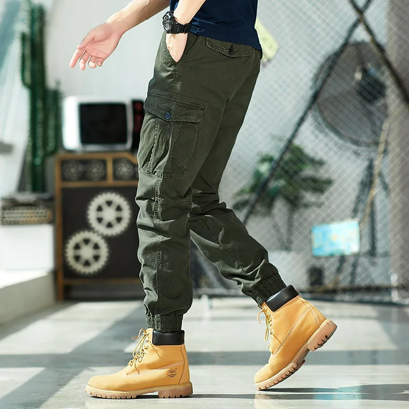 High-end workwear pants for men, spring and autumn, solid color stretch functional straight casual pants, and corset pants - Image 4
