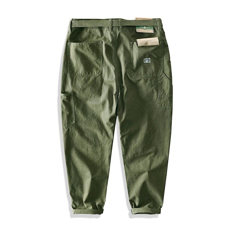 Yu Wenle Amekaji Trendy Versatile Workwear Pants Men American Retro Trousers Fashion Cargo Pants Man Straight Casual Baggy Pants - Image 6