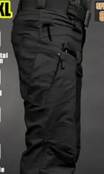 6XL Plus Size Men's Tactical Cargo Pants Outdoor Casual Sports Hiking Fishing Waterproof Multi-pocket Trousers