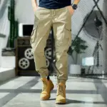 High-end workwear pants for men, spring and autumn, solid color stretch functional straight casual pants, and corset pants