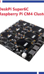 52Pi New DeskPi Super6C Raspberry Pi CM4 Cluster Carrier Mini-ITX Board 6 RPI Compatible CM4 Supported