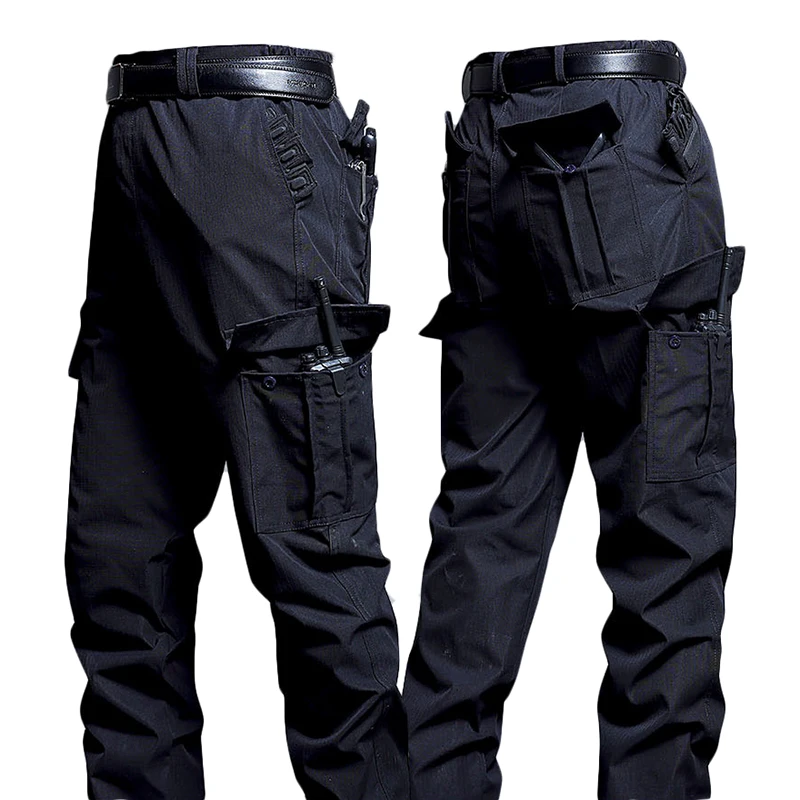Wear-Resistant Cargo Pants Men Casual Work Stretch Trousers Breathable Multi-Pocket Outdoor Waterproof Training Hiking Pant Male - Image 2