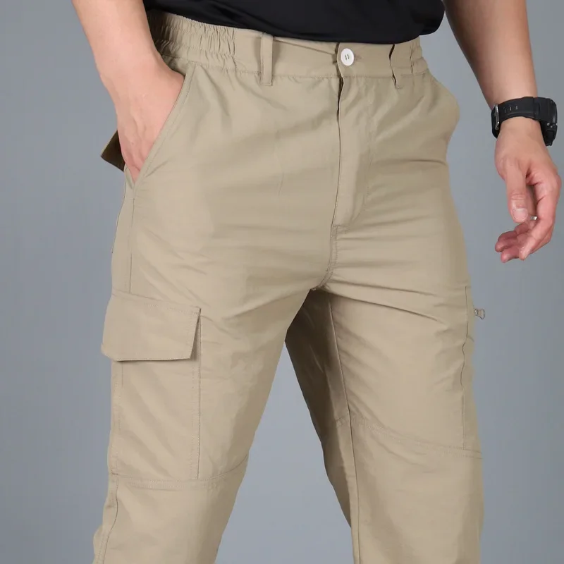 Asian Size Work Pants Men Man Pants Cargo Pants Span Work Clothes Men's Cargo Pants Cargo Pants Man Men's Cargo Pants for Summer - Image 4