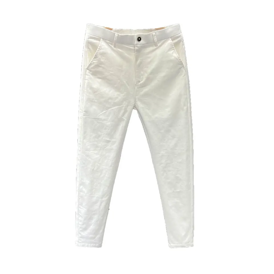 Men's Summer Thin Pants 2025 New Straight Simple and Versatile White Casual Man Clothing Trendy Slim-fitting Cotton Cargo Pants - Image 5