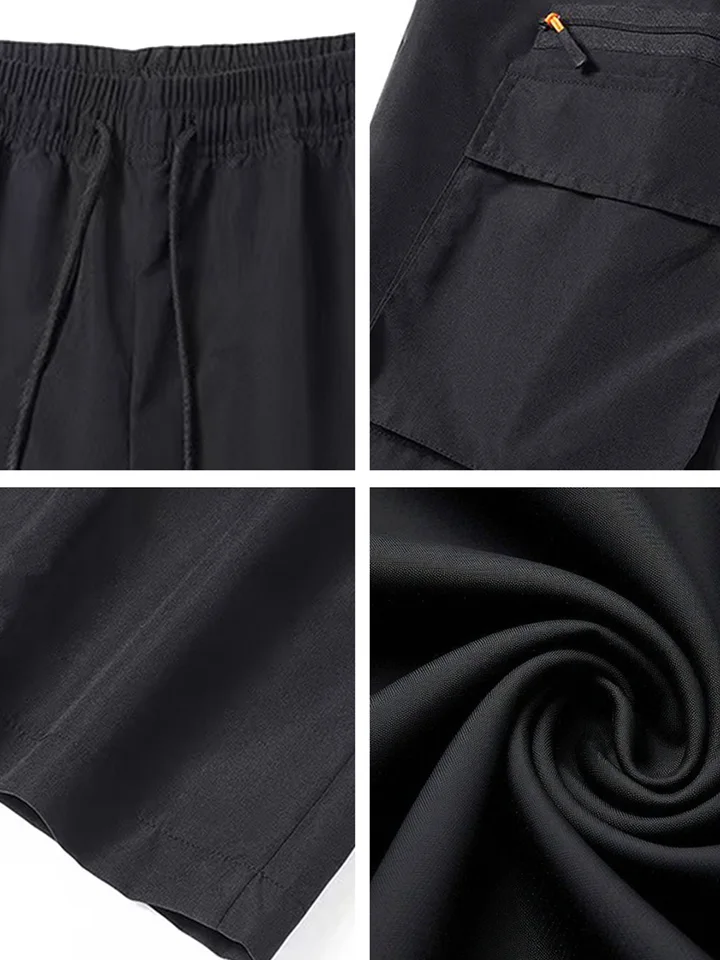 3-Pack Men's New Multi-Pocket Cargo Pants, Zipper Design Straight Leg Trousers, Stylish Fit and Comfortable Fabric - Image 6