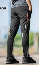 ROCKBROS Light Comfortable Cycling Pants Men Women Spring Summer Breathable Hight Elasticity Sports Pants Reflective Trousers