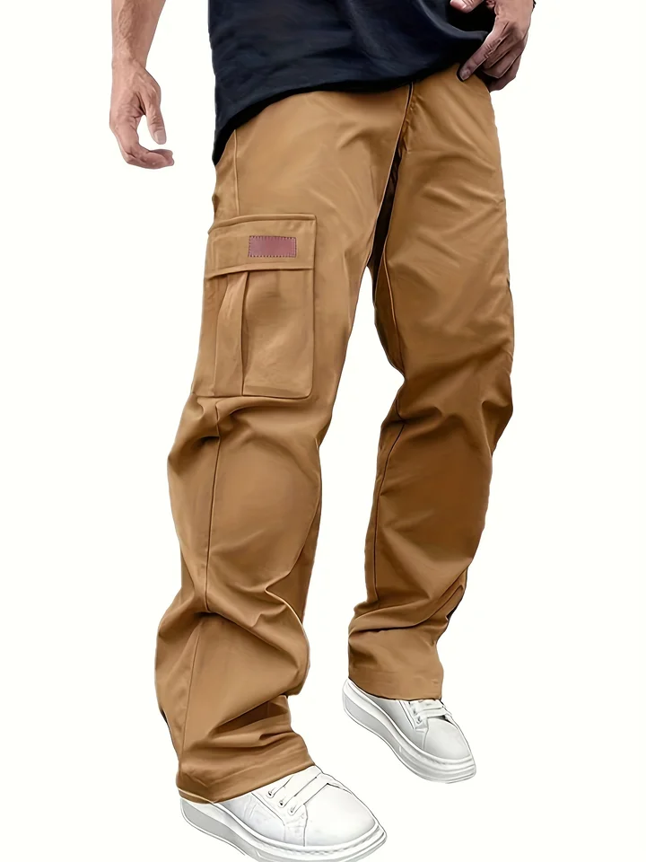 2026 Amazon Summer New Men's Work Pants European and American Independent Station Drawstring Multi Pocket Casual Pants - Image 3
