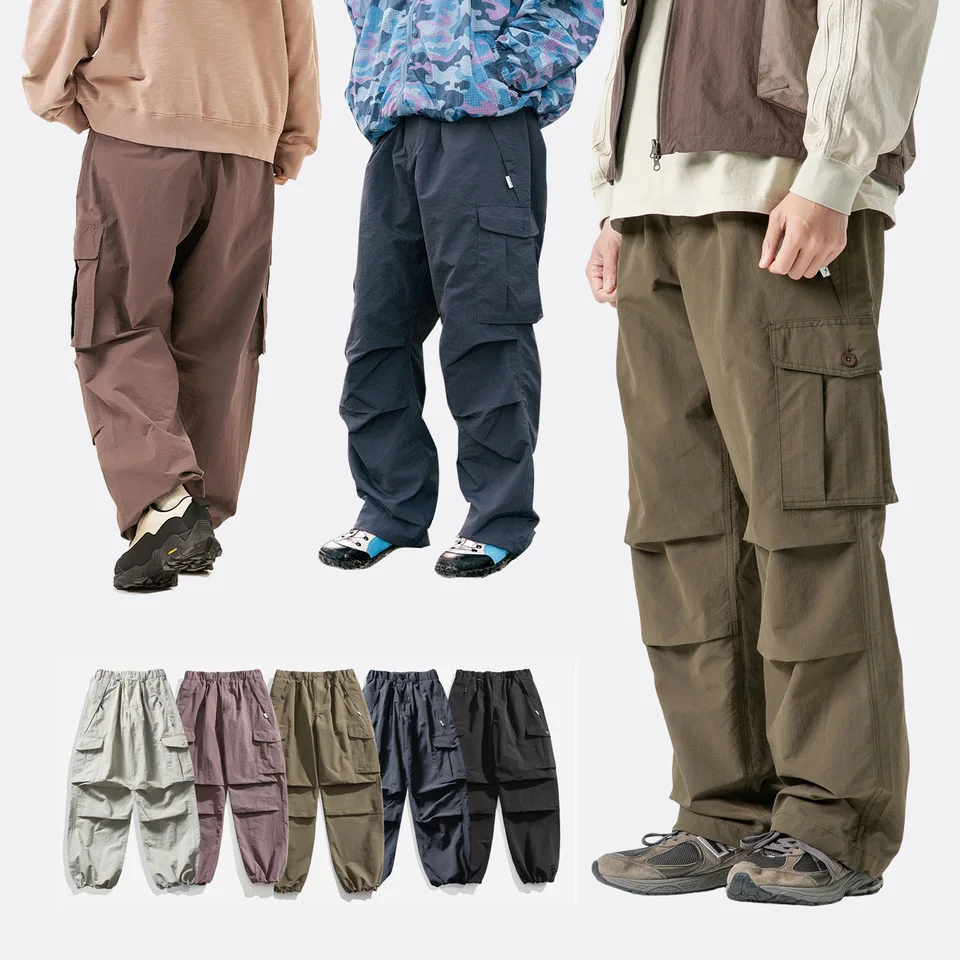 Ultra Loose Lightweight Outdoor Functional Pants Men Women Waterproof Quick Dry Techwear Wide Leg Cargo Pant Track Trouser - Image 2