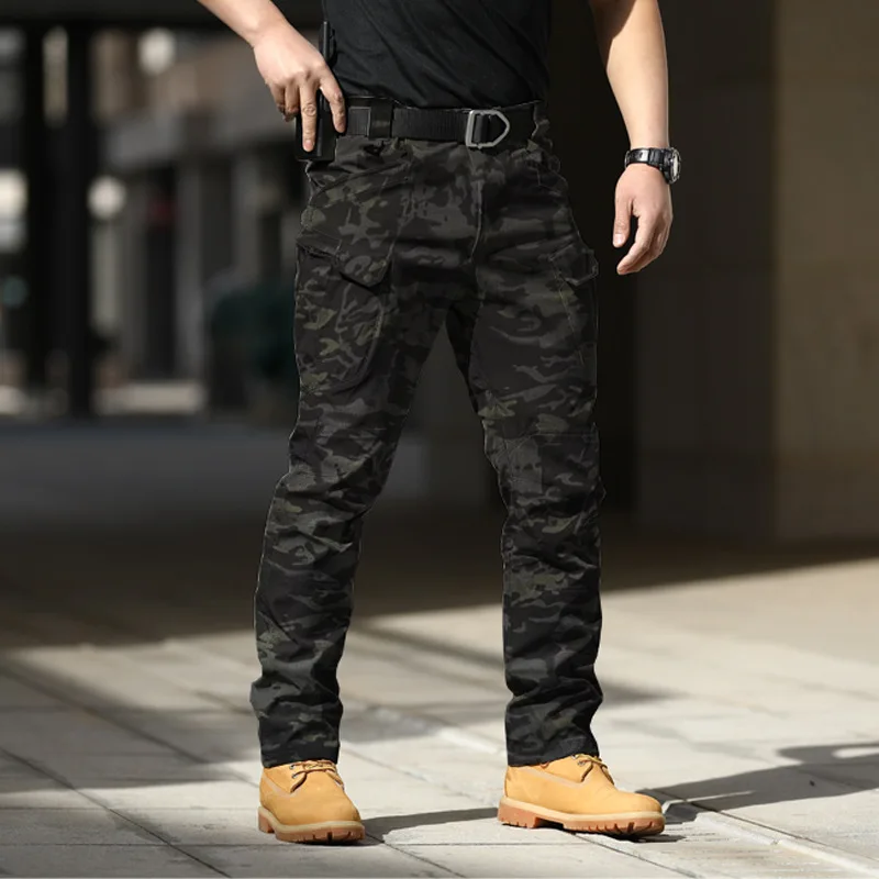 Summer Casual Lightweight Army Military Long Trousers Male Waterproof Quick Dry Cargo Camping Overalls Tactical Pants Breathable - Image 3