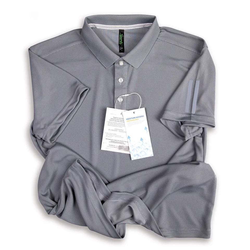 Polo Shirt Men Casual Solid Breathable Shirt Reflective Strip Sleeve Summer Sportswear Quick Dry Jerseys Tops Camisa Polo Shirts - Image 3