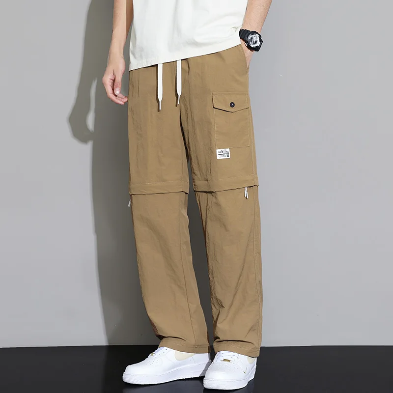 2 in 1 Detachable Leg Men's Pants Lightweight Quick Dry Cargo Trouser Male Outdoor Big Size Large Plus Pocket Waterproof Shorts - Image 4